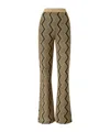 Missoni Zigzag Pattern High-waist Trousers In Green
