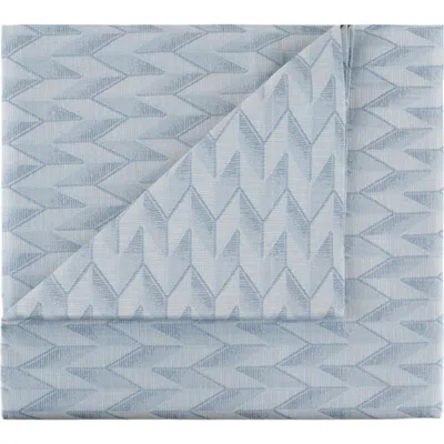 Missoni Sestriere Cotton Flat Sheet In Azure Blue