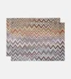 MISSONI ANDORRA SET OF 2 COTTON PLACEMATS
