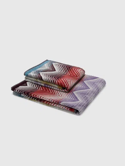 Missoni Marea 2-piece Bath Set 100% Cotton With Zig Zag Pattern