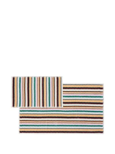 Missoni Set Of 2 Zigzag-print Towels In Multi