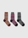 Missoni Set Of 3 Zig Zag Socks In Multicoloured