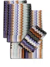 Missoni Set Of 5 Giacomo Bath Towels In Blau
