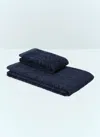 Missoni Set Of Two Chalk Towels In Blue