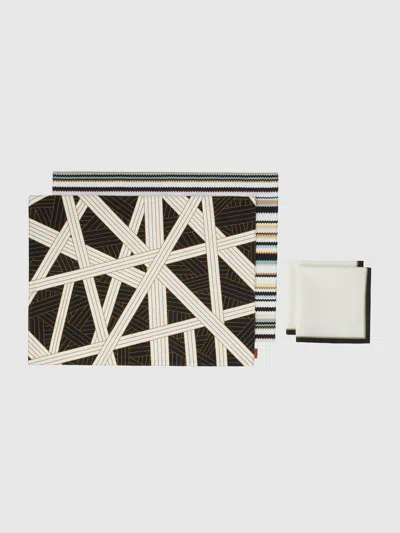 MISSONI TISCHSET MIT ZWEI NASTRI-SHANGAI-PLATZSETS + ZWEI SERVIETTEN