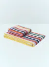 Missoni Set Of Two Riverbero Towels In Multicolour