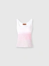 Missoni Shaded Chevron Viscose Tank Top In Multicoloured