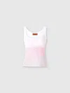 Missoni Shaded Chevron Viscose Tank Top In Multicoloured