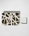 Missoni Shangai Nastri 2 Placemat And 2 Napkin Set In Black Multi