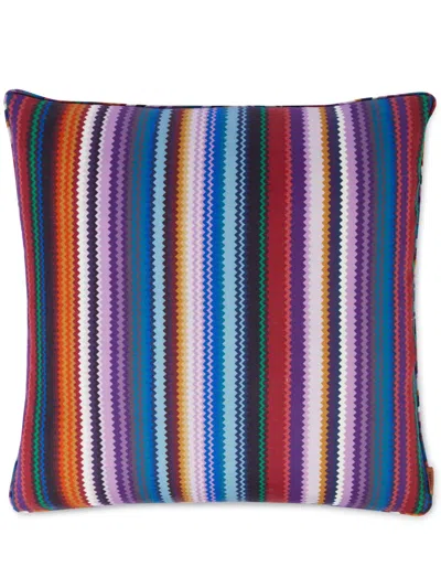 MISSONI SHANGHAI ZIGZAG WOOL CUSHION (40CM)