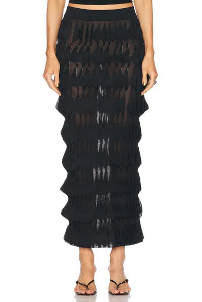 Missoni Sheer Ruffle Skirt