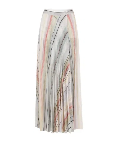 Missoni Shimmer-stripe Knitted Maxi Skirt In Multi