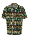 Missoni Bowling-shirt Aus Viskose Mit Zick-zack-print Und Gebürstetem Effekt