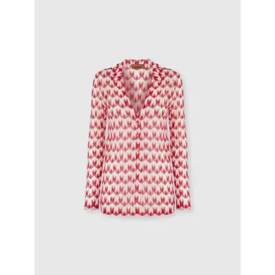 Missoni Shirt In Viscose With Floral Pattern In Pink