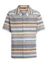 Missoni Zigzag Pattern Short-sleeved Bowling Shirt In Multicolour