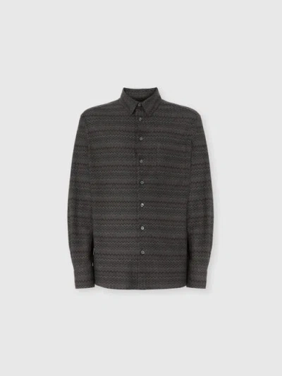 MISSONI MISSONI SHIRT WITH MICRO ZIGZAG TONE ON TONE