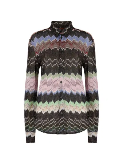 Missoni Shirts Black In Multi