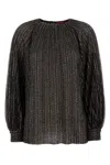 Missoni Embroidered Viscose Blend Blouse In Black