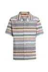 Missoni Zigzag Pattern Short-sleeved Bowling Shirt In Multicolor