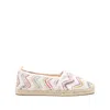 Missoni Zigzag Slip-on Espadrilles In Beige