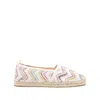 Missoni Zigzag Slip-on Espadrilles In Beige