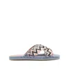 Missoni Zigzag-woven Espadrilles In Black/blue