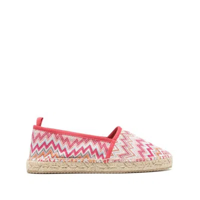 Missoni Elle Zigzag-woven Espadrilles In Pink