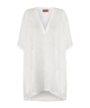 Missoni Raschel-knit V-neck Short-sleeve Kaftan In White