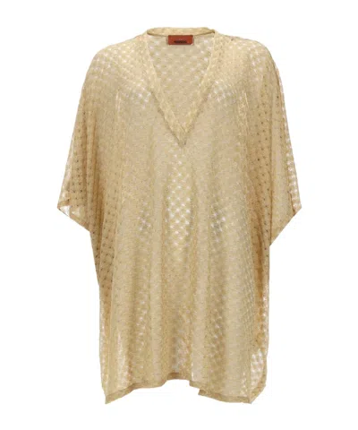 Missoni Short Caftan Cover-up In Yellow