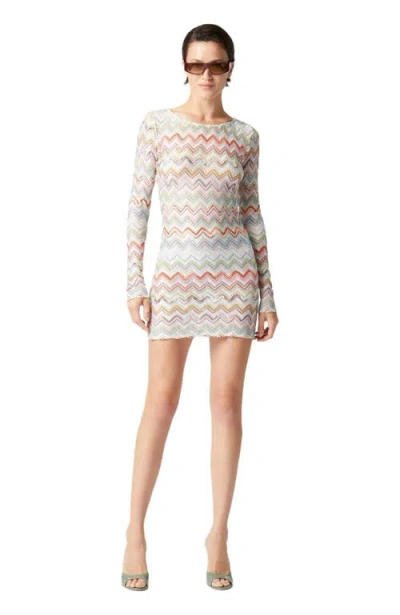 Missoni 3d Lamé Zigzag Dress In Multicolor