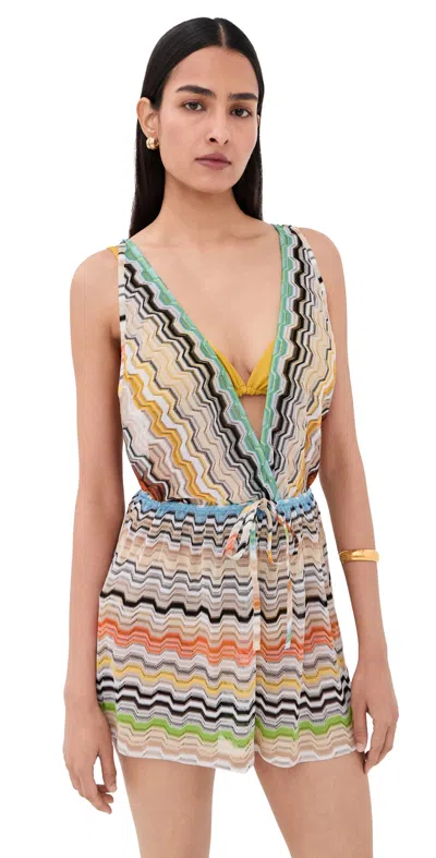 Missoni Short Cover Up Jumpsuit Smsnp-multi
