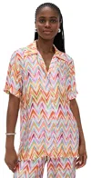 Missoni Short Cover Up Multicolor Micro Chevron In Multi