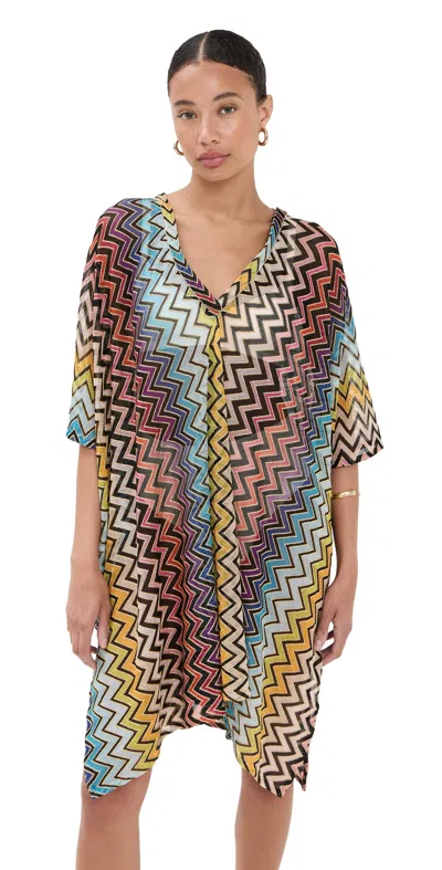 Missoni Short Cover Up Multicolor W/ Black Base