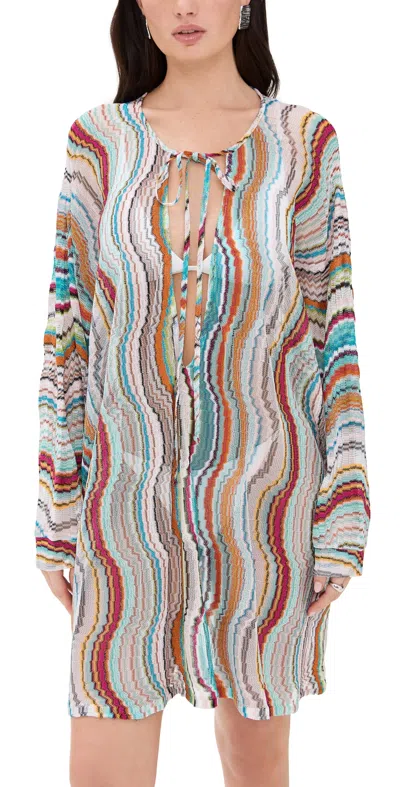 Missoni Wave Lamé Beach Dress In Multicolor