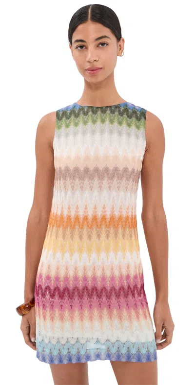 Missoni Short Dress Multicolor Blue/yellow/green