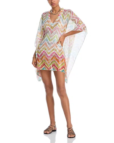 Missoni Long Sleeve Dress In Smn Placed Multitet