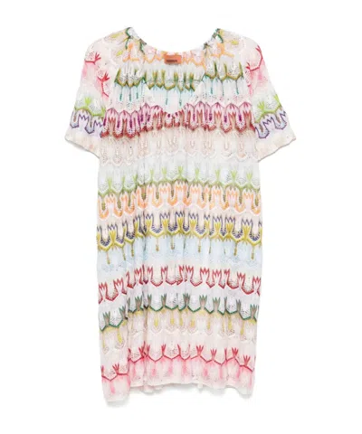 MISSONI CROCHET-KNIT MINI DRESS