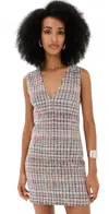 Missoni Sleeveless Dress In White/pink/rust/lilac/black