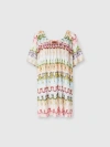 Missoni Kurzes Kleid Mit V-ausschnitt Aus Spitze In Multicoloured