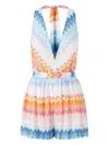 Missoni Chevron Sleeveless Jumpsuit In Multicolour