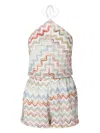 Missoni Multicolor Halter Neck Swimsuit With Zigzag Pattern In Multi