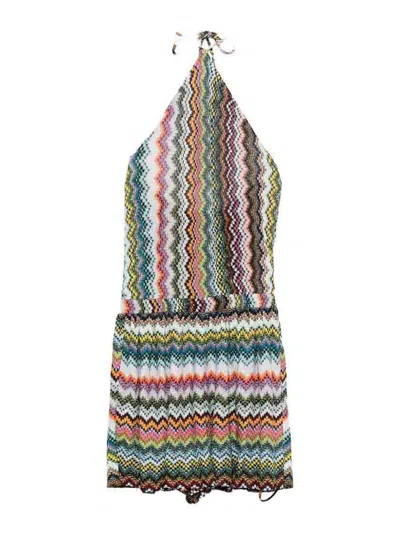 Missoni Short Jumpsuit In Multicolor