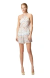 Missoni Short Jumpsuit With 3d Zig Zag Lamé And Halter Neckline In Multicoloured