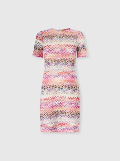 Missoni Short Short-sleeve Dress In Multi