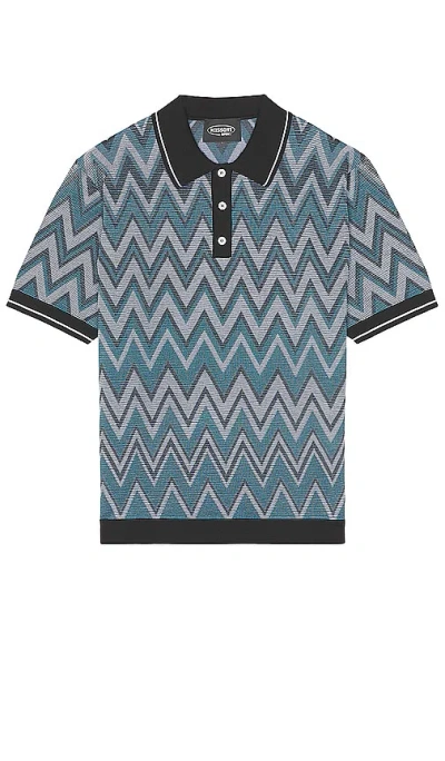 Missoni Men's Bowling Shirt | Size 52 | Us25sj05 Color Bw00w0s01fs In Multicolor