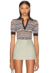 Missoni Short Sleeve Polo Top