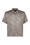 Missoni Short Sleeve Shirt In Brown