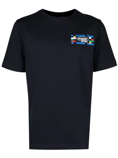Missoni Short Sleeve T-shirt Clothing In Blue