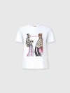 Missoni Short Sleeve T-shirt With Print And Logo In White