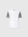 Missoni Short Sleeve T-shirt With Snake Pattern Insert In White
